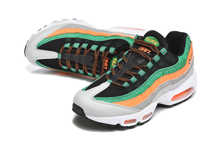Nike Air Max 95 Sneakers Green Orange Gray