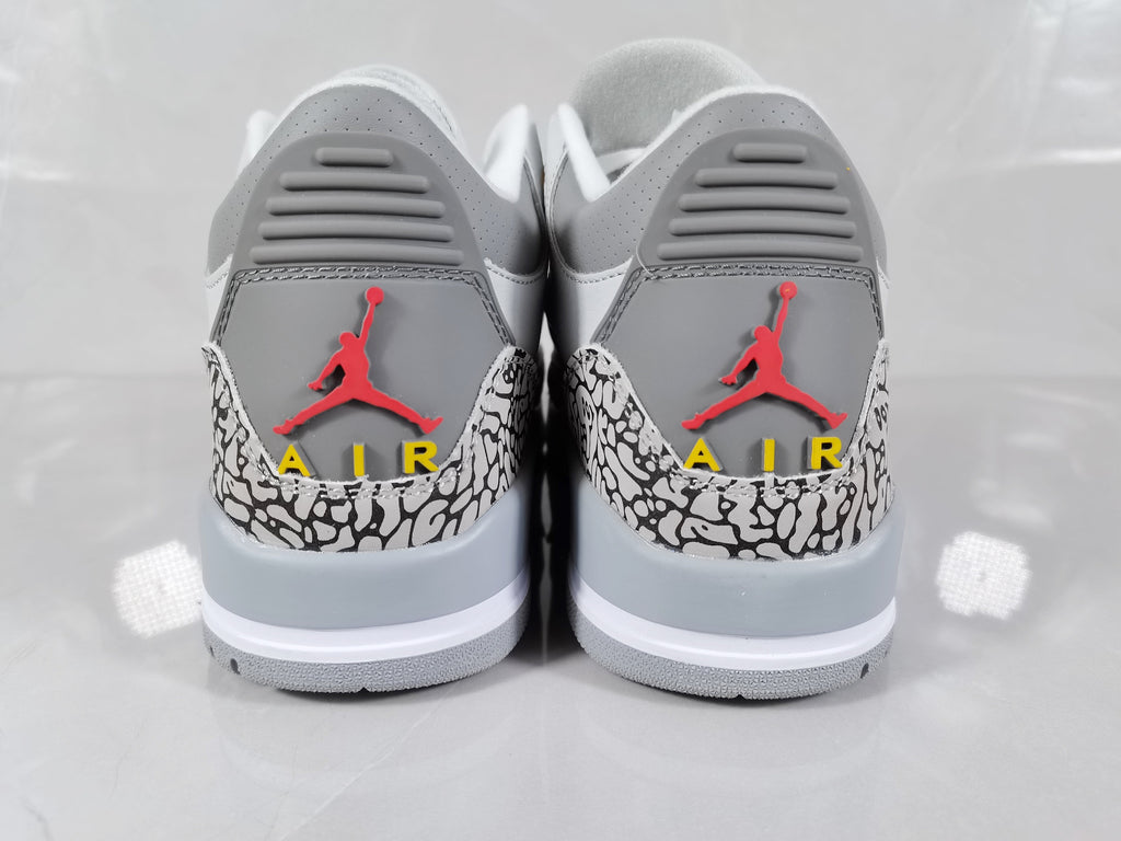 Jordan Air Jordan 3 Retro White Grey Orange Sneakers