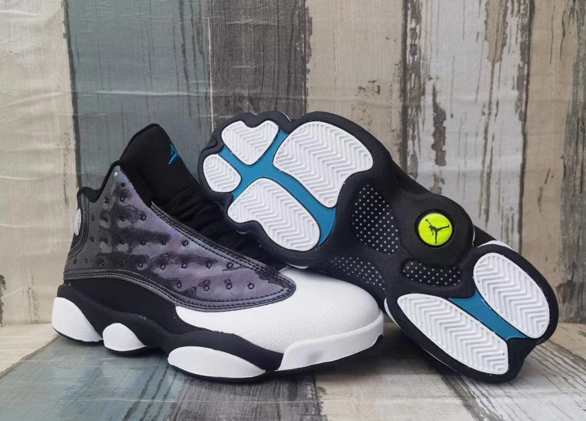 Jordan 13 Black Iridescent Basketball Sneakers
