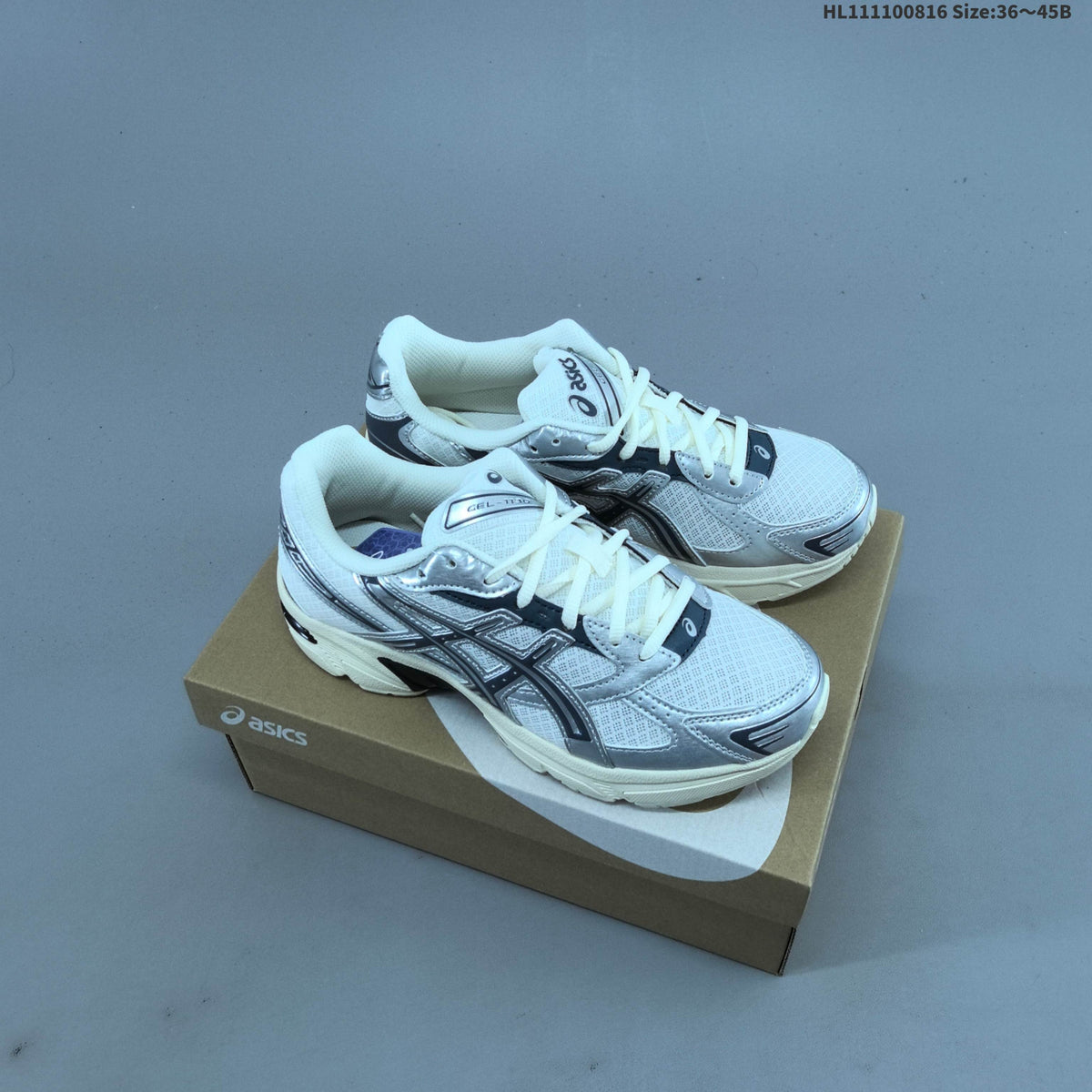 ASICS GEL-1130 Sneakers, Silver/Black, 1203A997-001