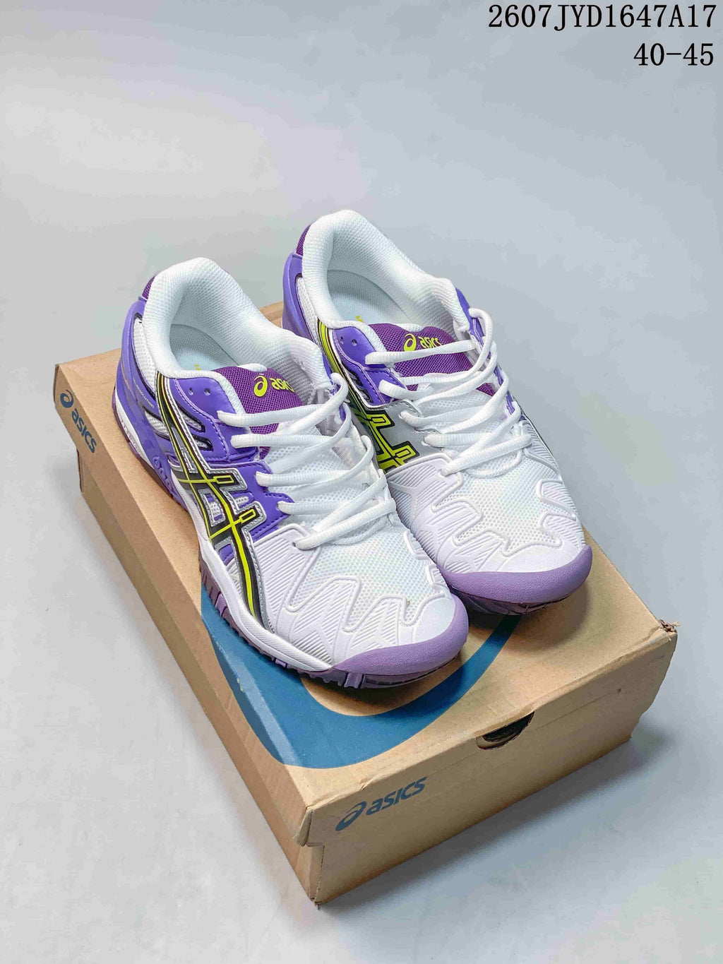 ASICS GEL-RESOLUTION 5 Tennis Shoes White Purple 2607JYD1647A17