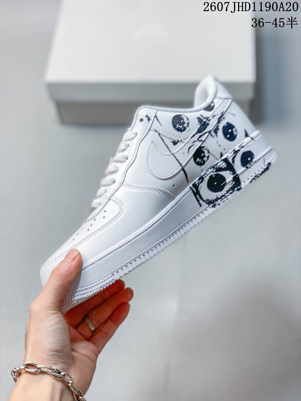 Nike Air Force 1 '07 Low White Graphic Sneakers 2607 JHD1190A20