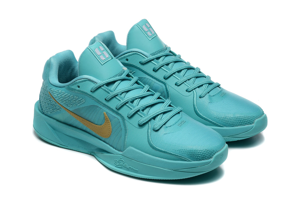 Nike Sabrina 2 Basketball Shoes Aqua and Gold