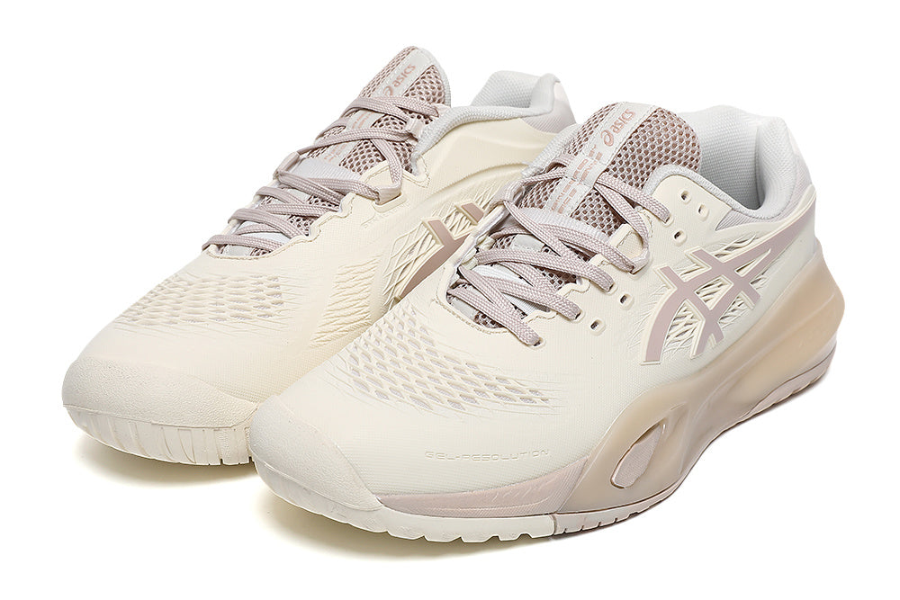 ASICS GEL-RESOLUTION Tennis Shoes Cream Pink