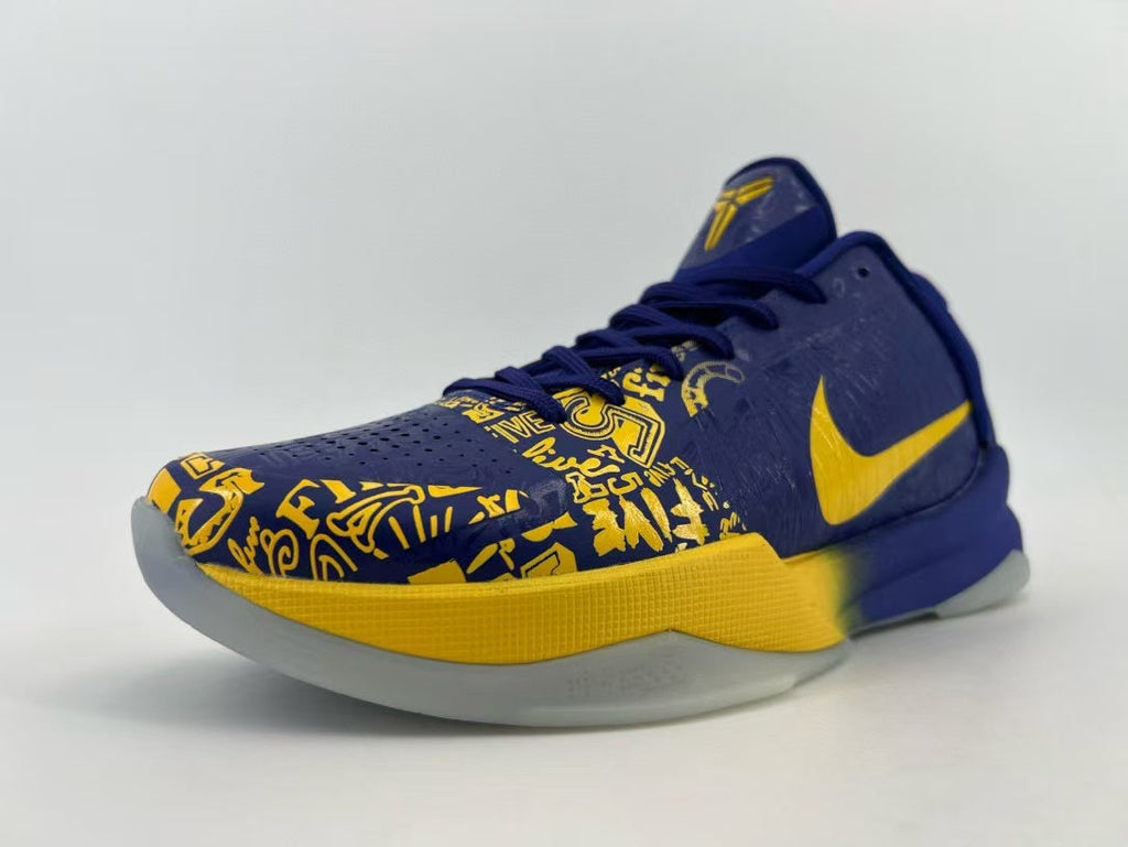 Nike Kobe 5 Protro Basketball Shoes Blue Gold CD4991-400