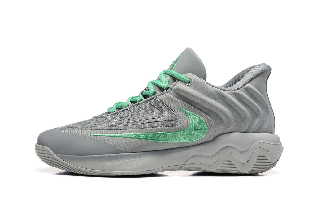 Nike 885-8 Gray Green Basketball Sneakers