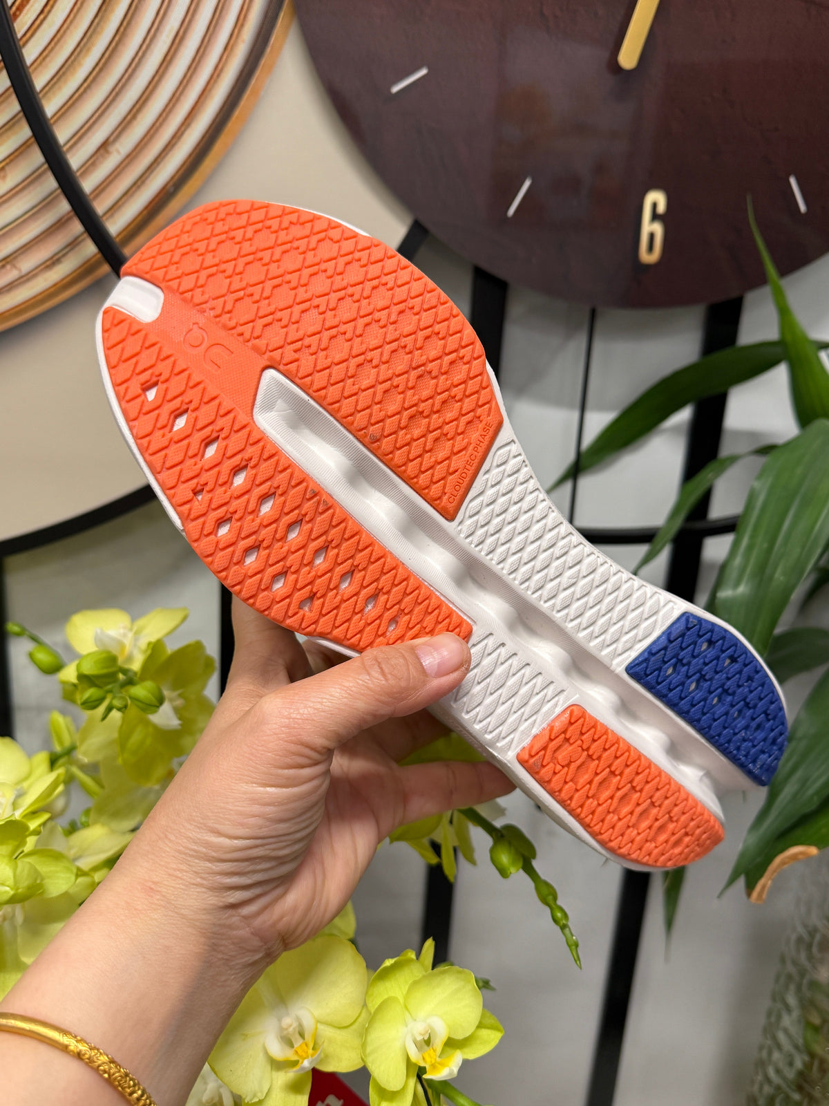 On Cloudsurfer Running Shoes White Orange