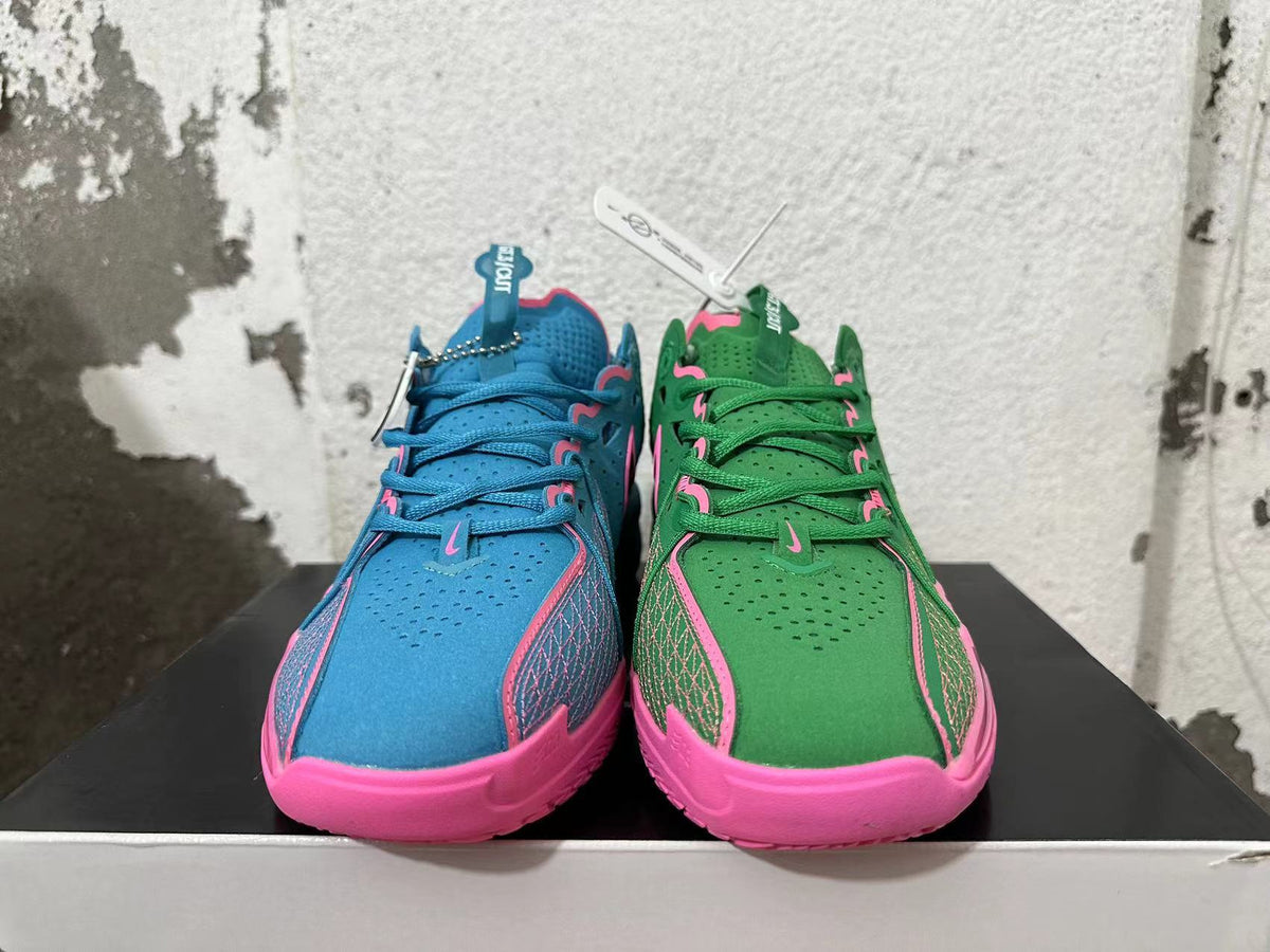 Nike GT Cut 3 Basketball Shoes in Blue and Green Pink