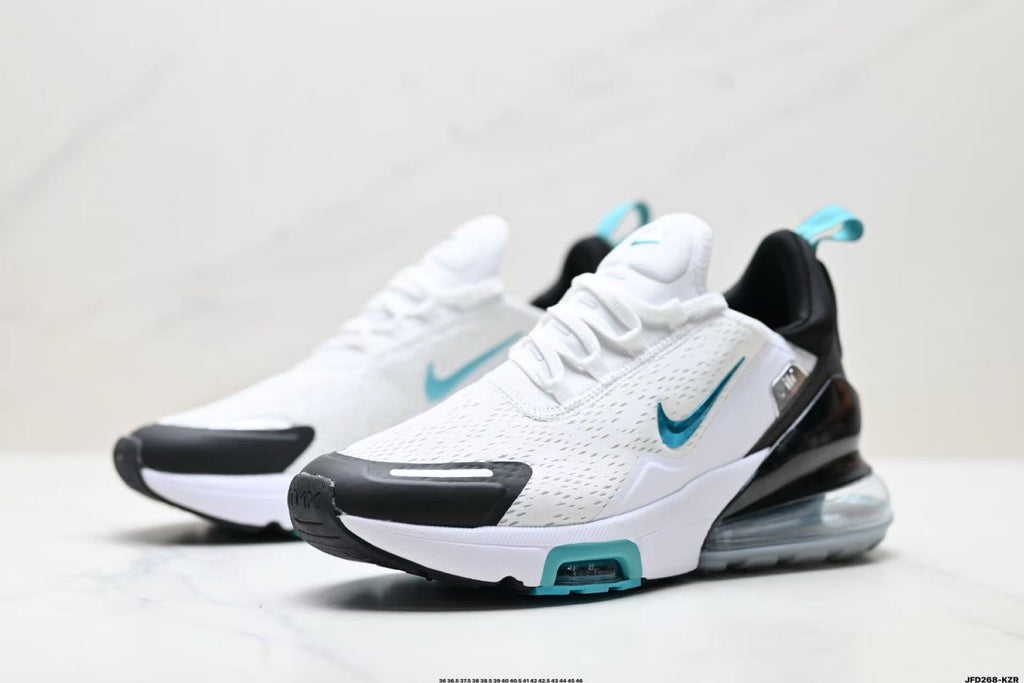 Nike Air Max 270 White Black Turquoise Sneakers IO9883-103