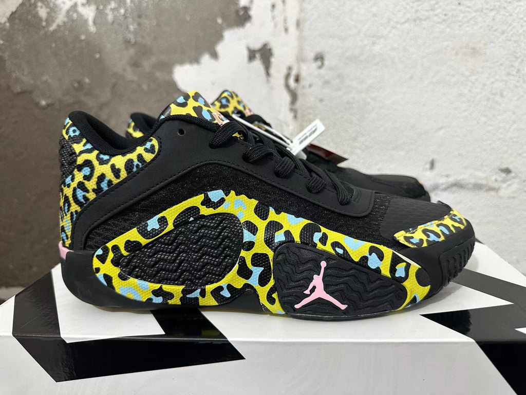 Jordan Luka 1 Basketball Shoes Black Leopard Print