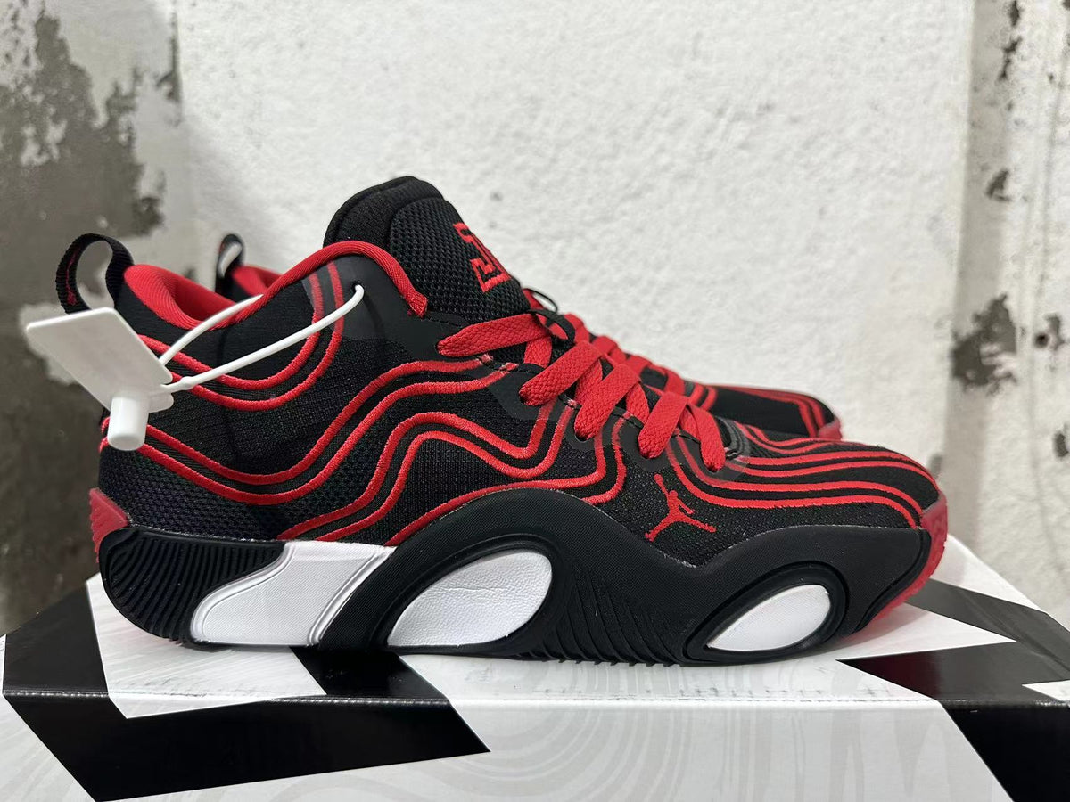 Jordan Tatum 1 Black and Red Basketball Shoes