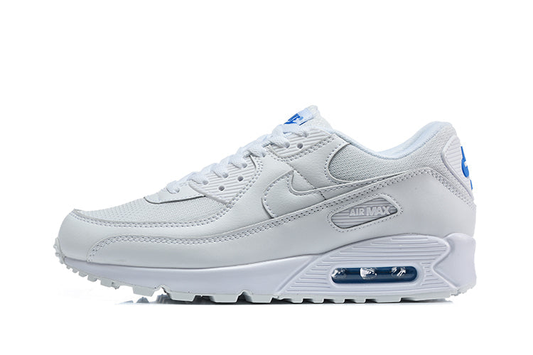 Nike Air Max 90 Sneakers in White and Blue