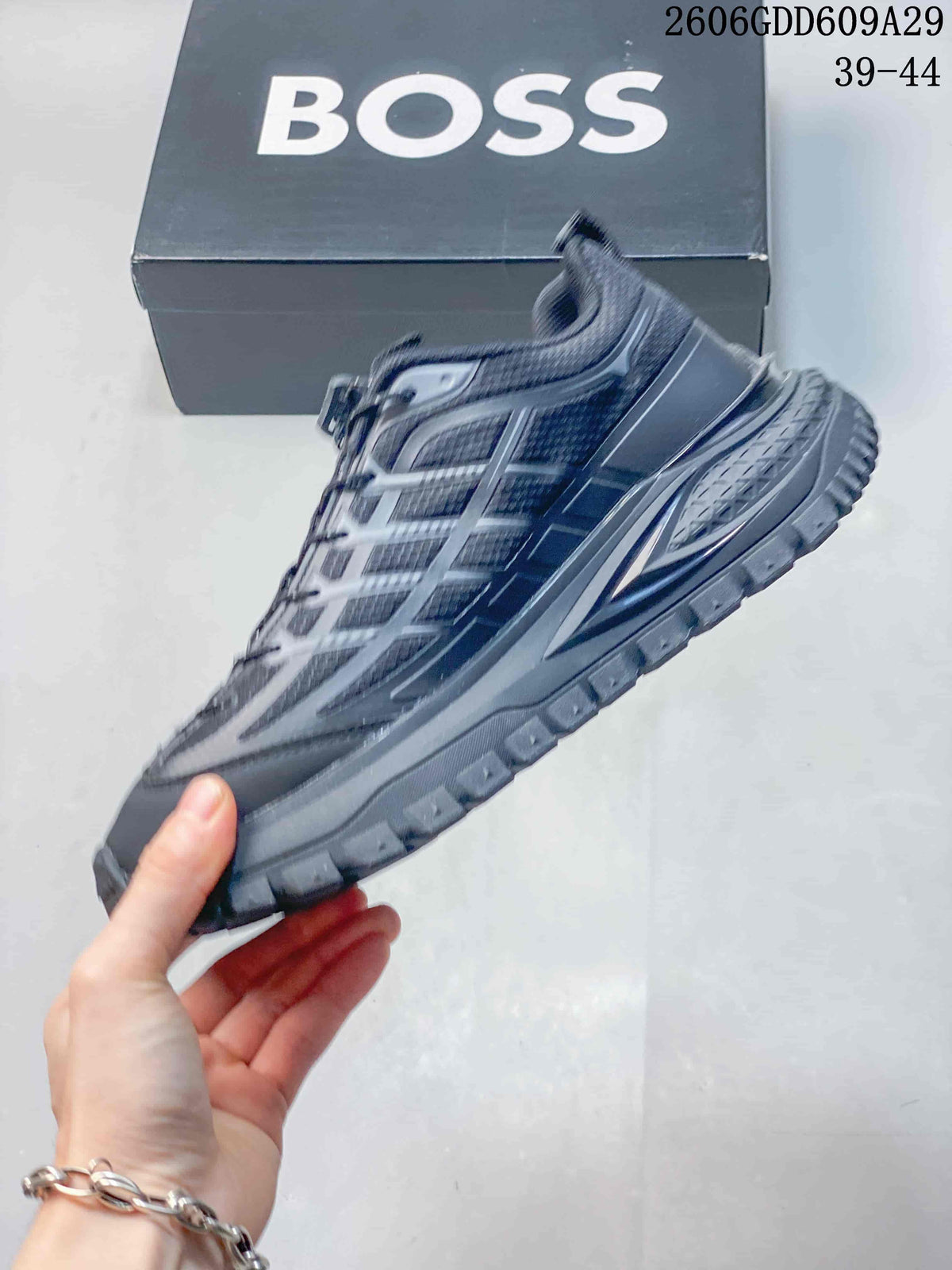 BOSS 06GDD609A29 Gray Trail Sneakers