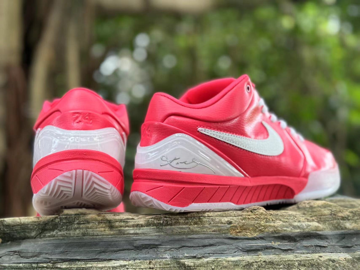 Nike Kobe 4 Basketball Shoes in Bright Pink and White