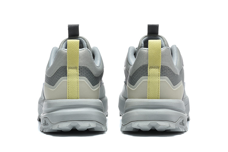 The North Face Hiking Sneakers, Gray with Yellow Accents