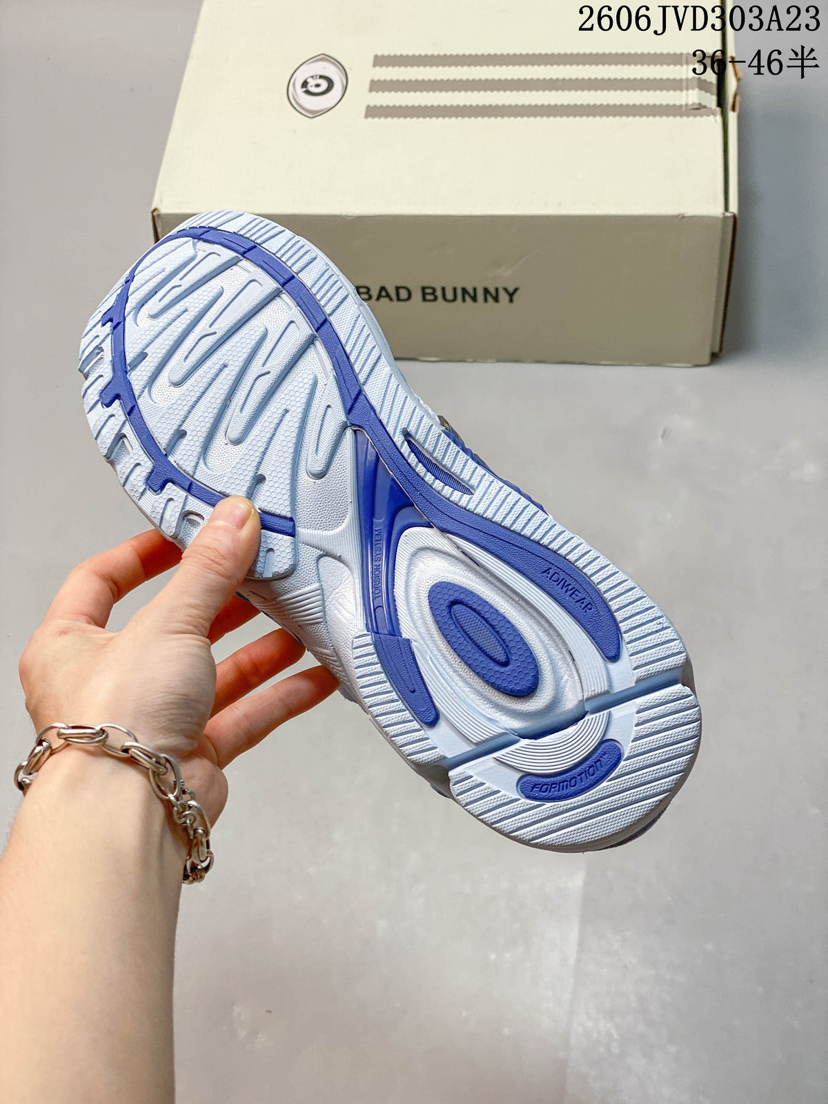 adidas Response CL Bad Bunny Sneakers in White and Blue