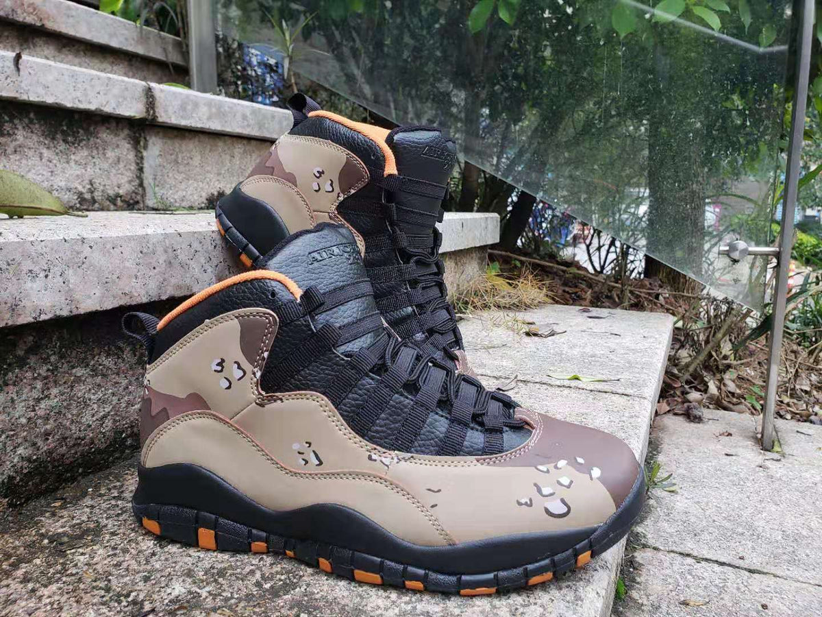 Air Jordan 10 Camo High-Top Sneakers