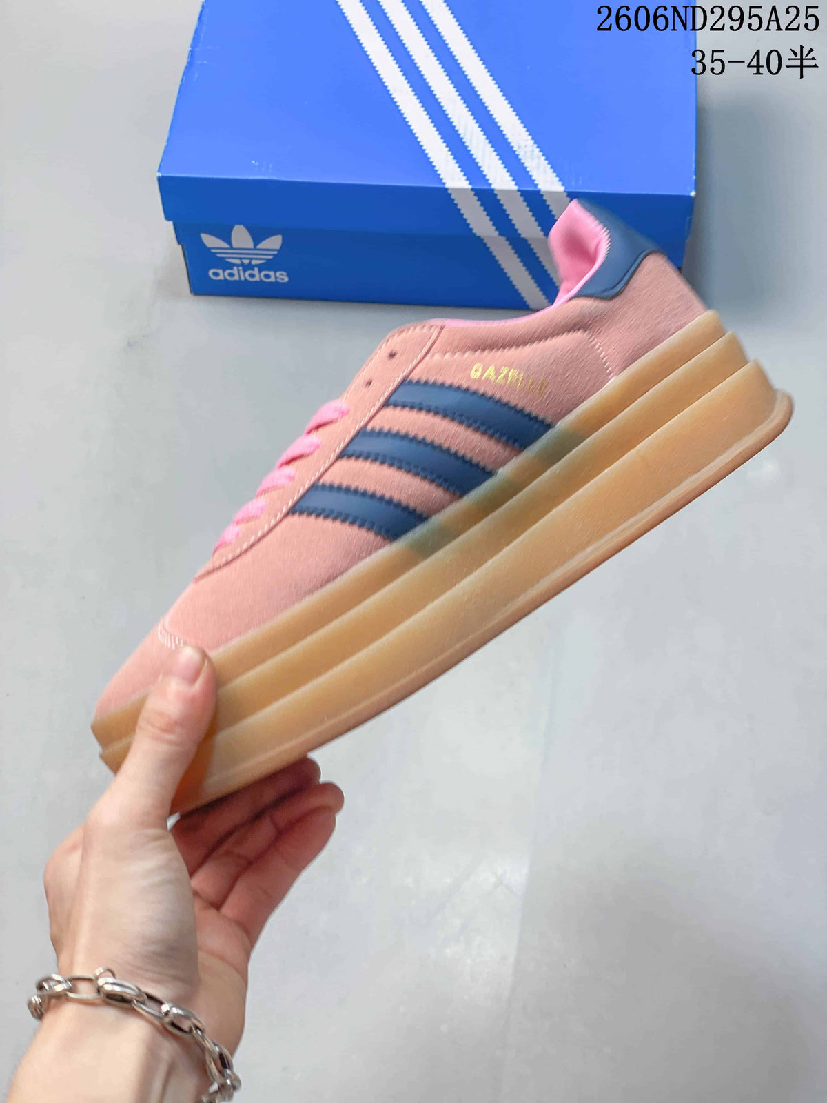 Adidas Originals Gazelle Bold W Pink Navy Gum Sneakers