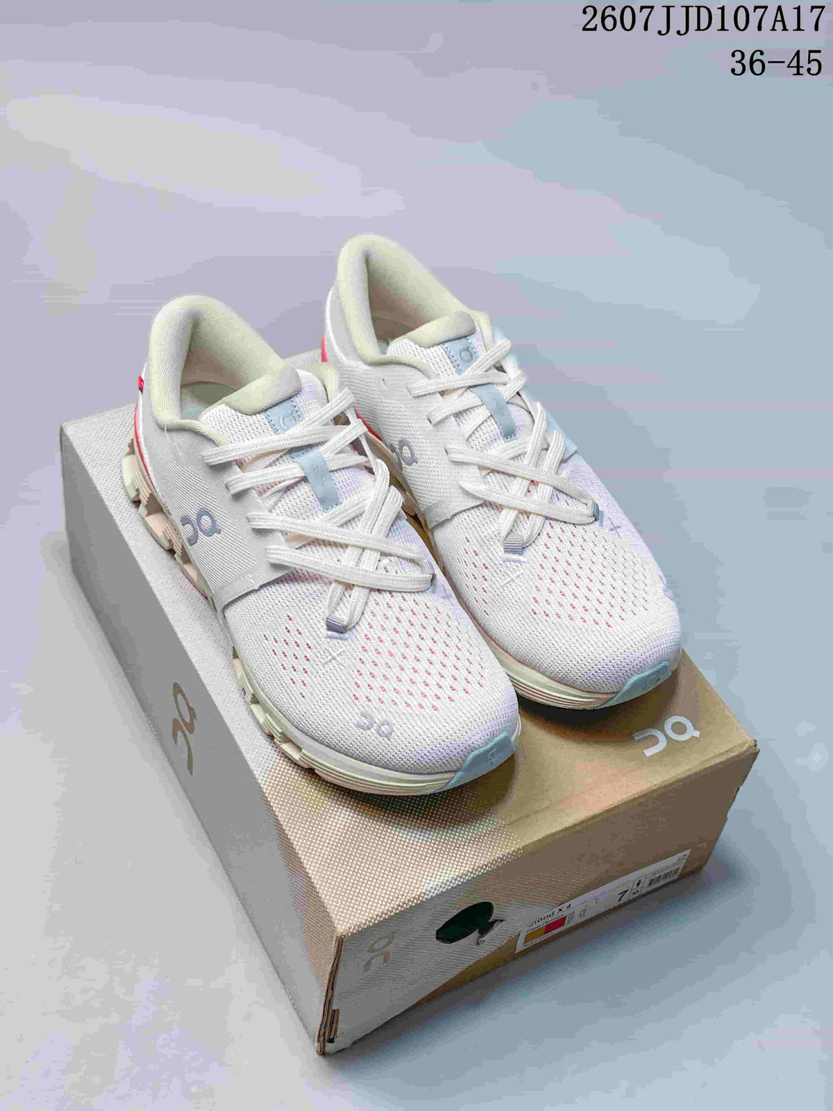 On Cloud X 4 AD Sneakers White Light Blue Red