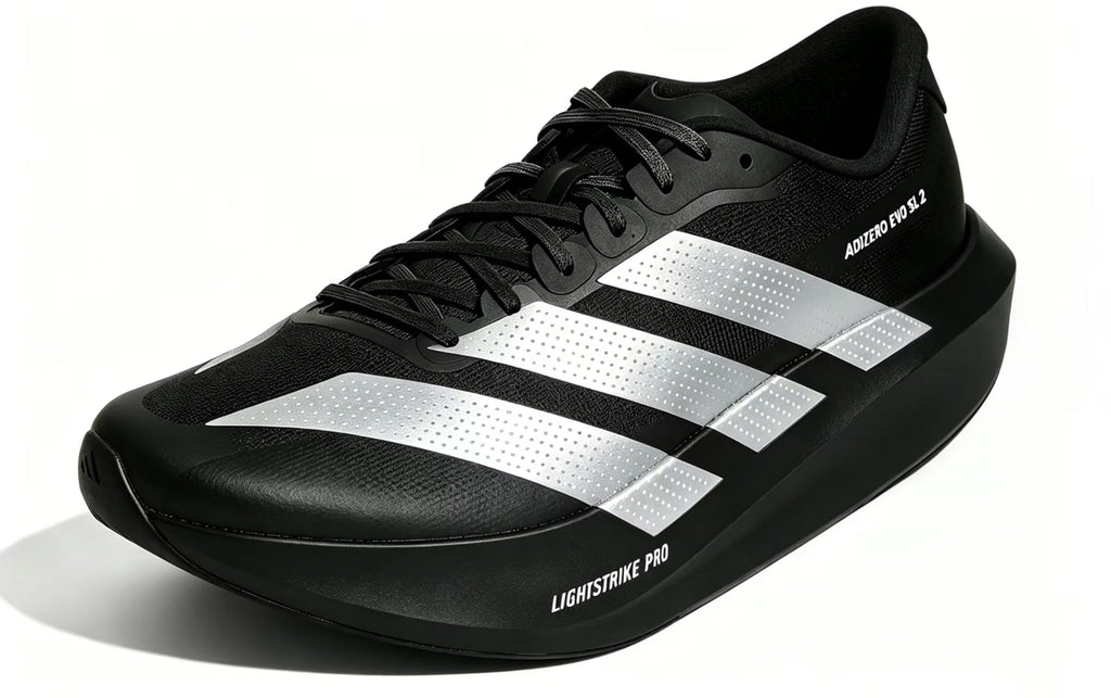 adidas Adizero Evo SL 2 Black Silver Running Shoes