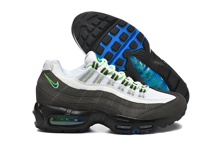 Nike Air Max 95 Sneakers White Charcoal Volt Blue