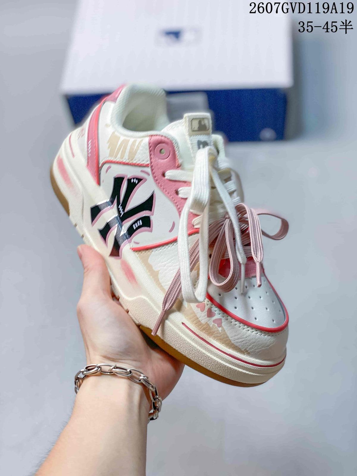 MLB Chunky Liner Pink Low-Top Sneakers 2607GVD119A19