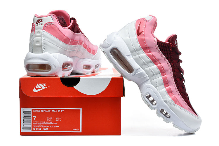 Nike Air Max 95 Women’s Sneakers White Pink Burgundy