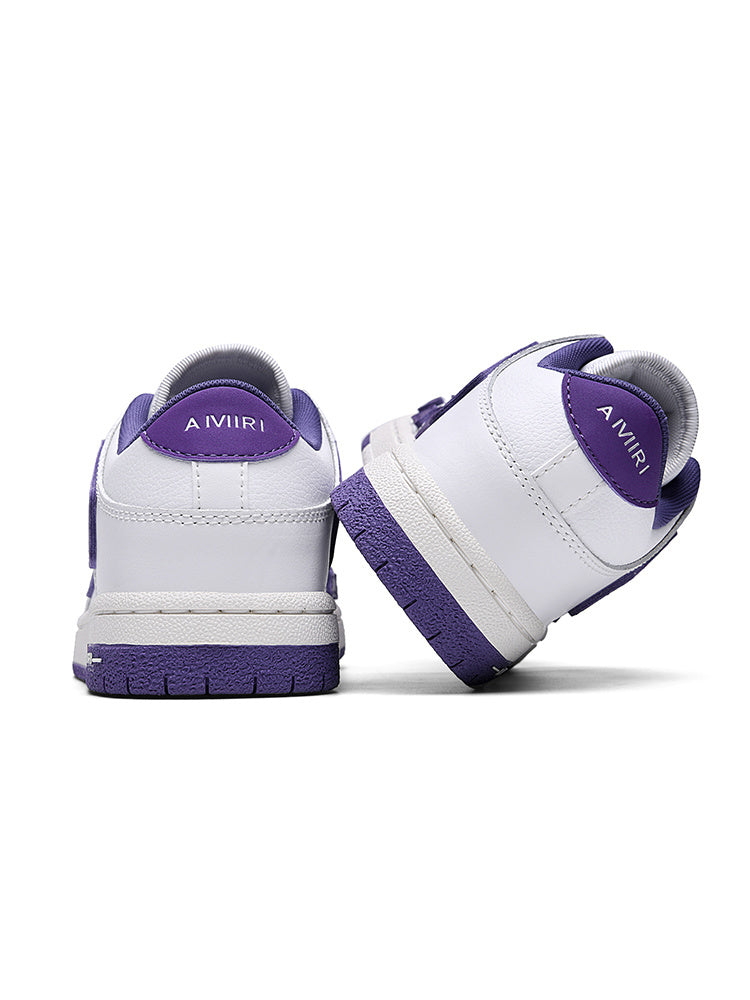 AIMIRI Low-Top Sneakers in White and Purple