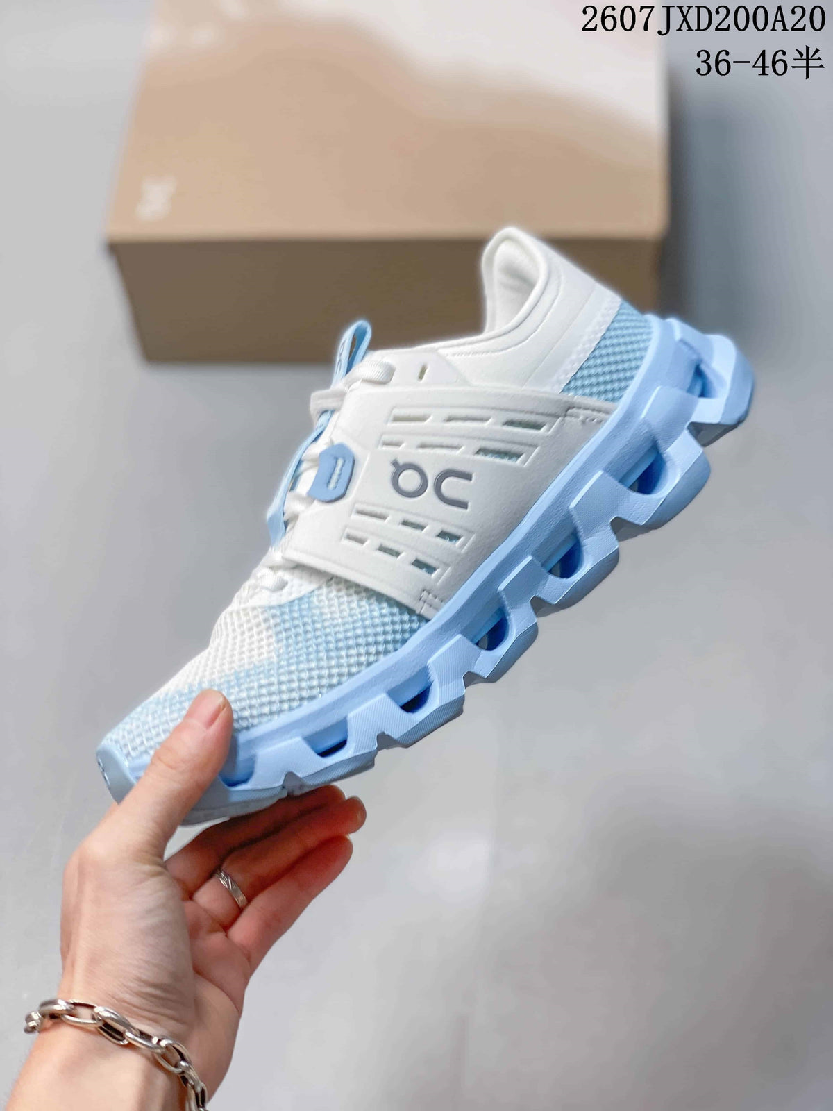 On Cloudswift Amp Women's Running Sneakers White Blue 07JXD200A20