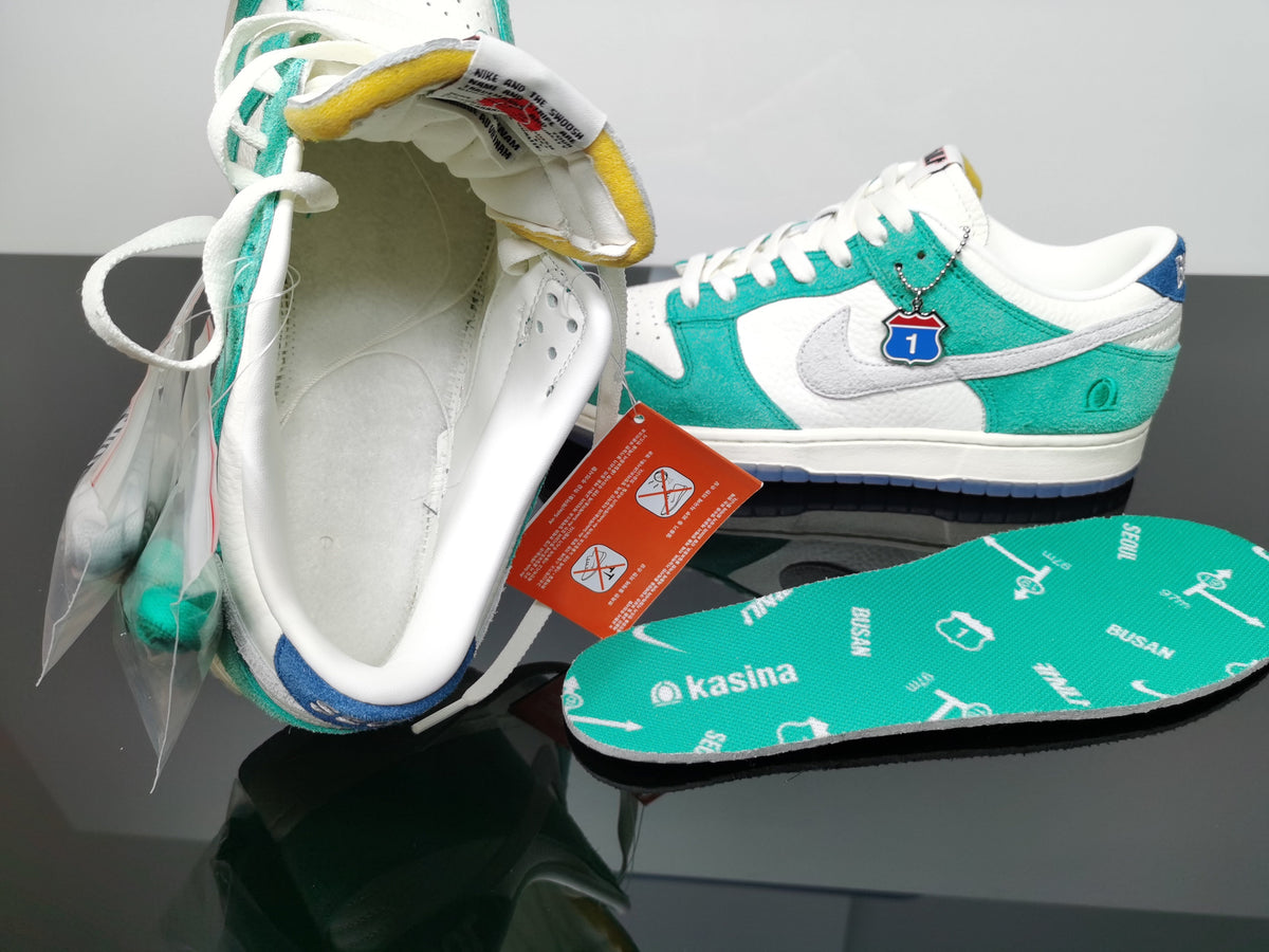 Nike SB Dunk Low Kasina White Mint Green Sneakers