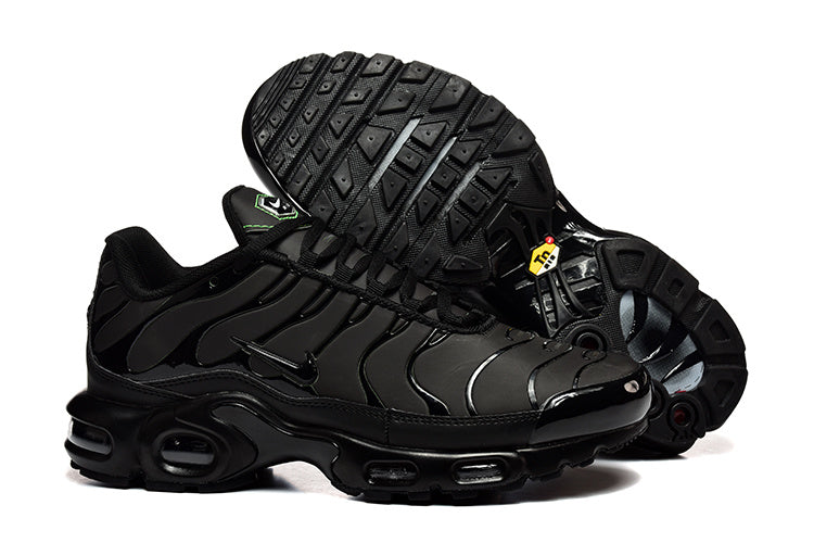 Nike Air Max Plus Black and Volt Green Sneakers