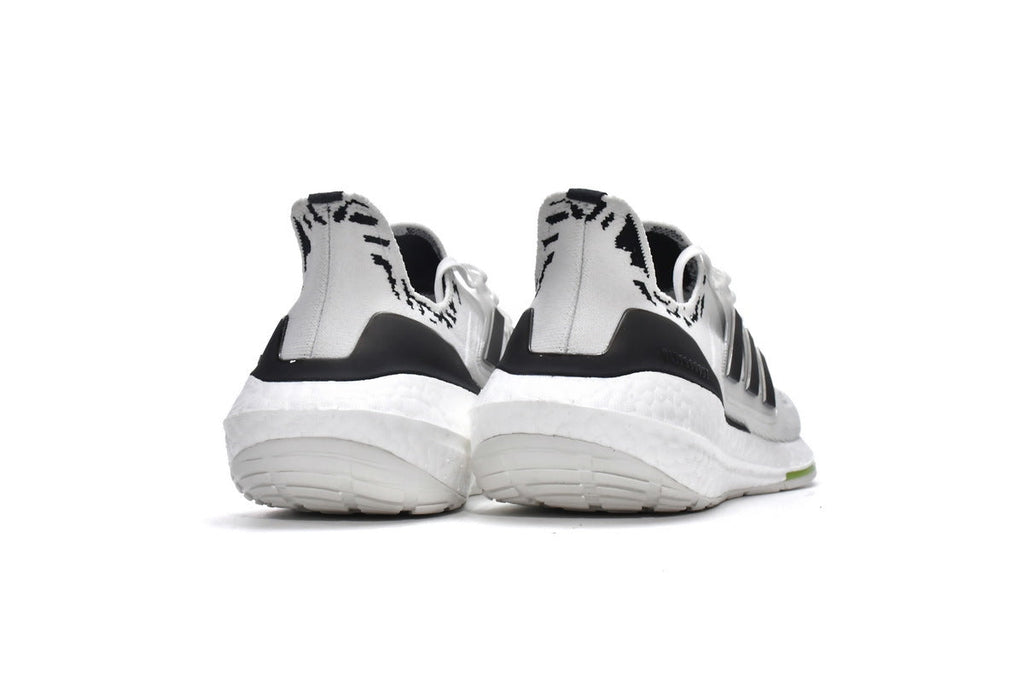 adidas UltraBoost 22 GX5573 White Black Zebra Running Shoes