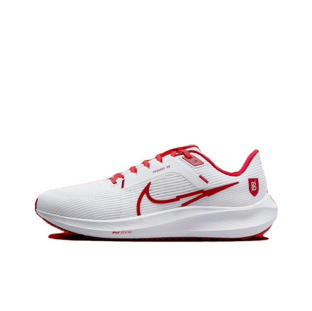 Nike Air Zoom Pegasus 40 White Red Running Shoes FJ2844-100