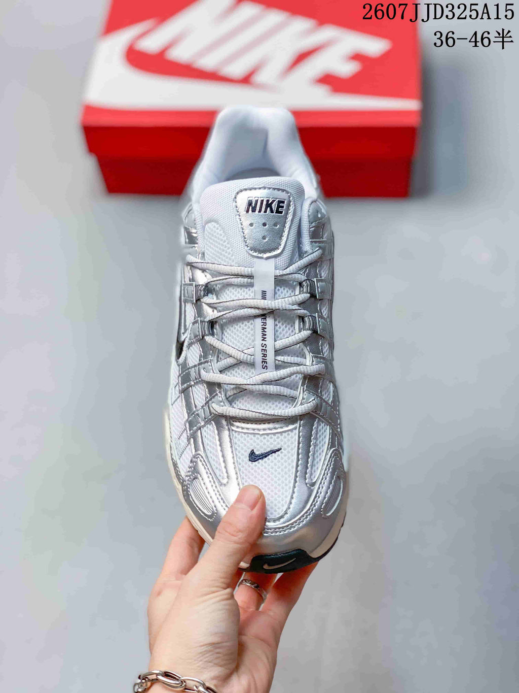 Nike P-6000 Initiator Sneakers Silver White CD6404