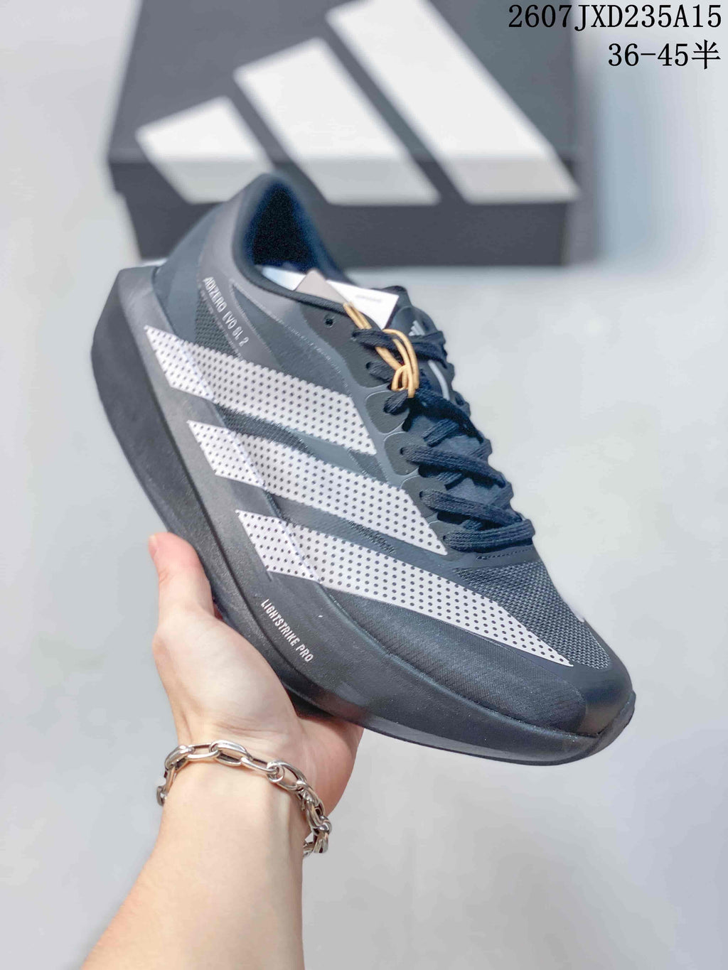 adidas Adizero Evo SL 2 Running Shoes Dark Gray White
