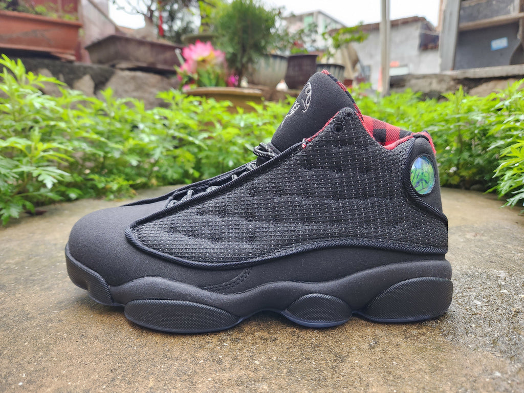 Jordan 13 Retro Black and Red Men's Sneakers