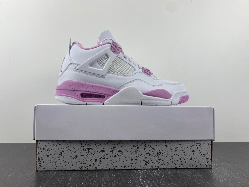 Jordan Air Jordan 4 Retro White and Pink Sneakers CT8527-116