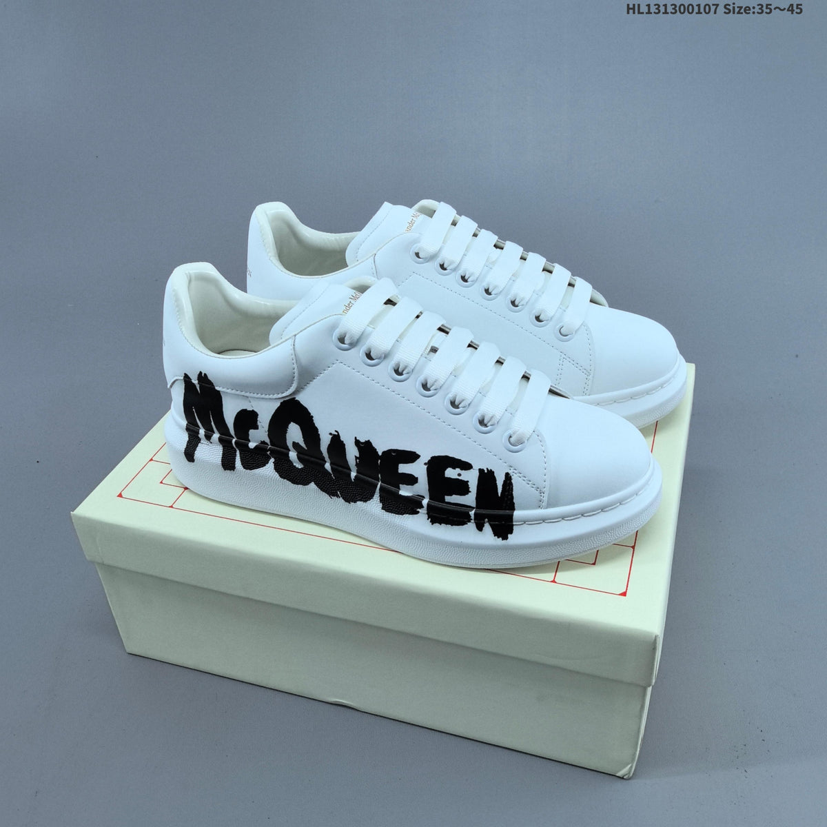 Alexander McQueen Oversized Sole Sneakers with Graphic Logo