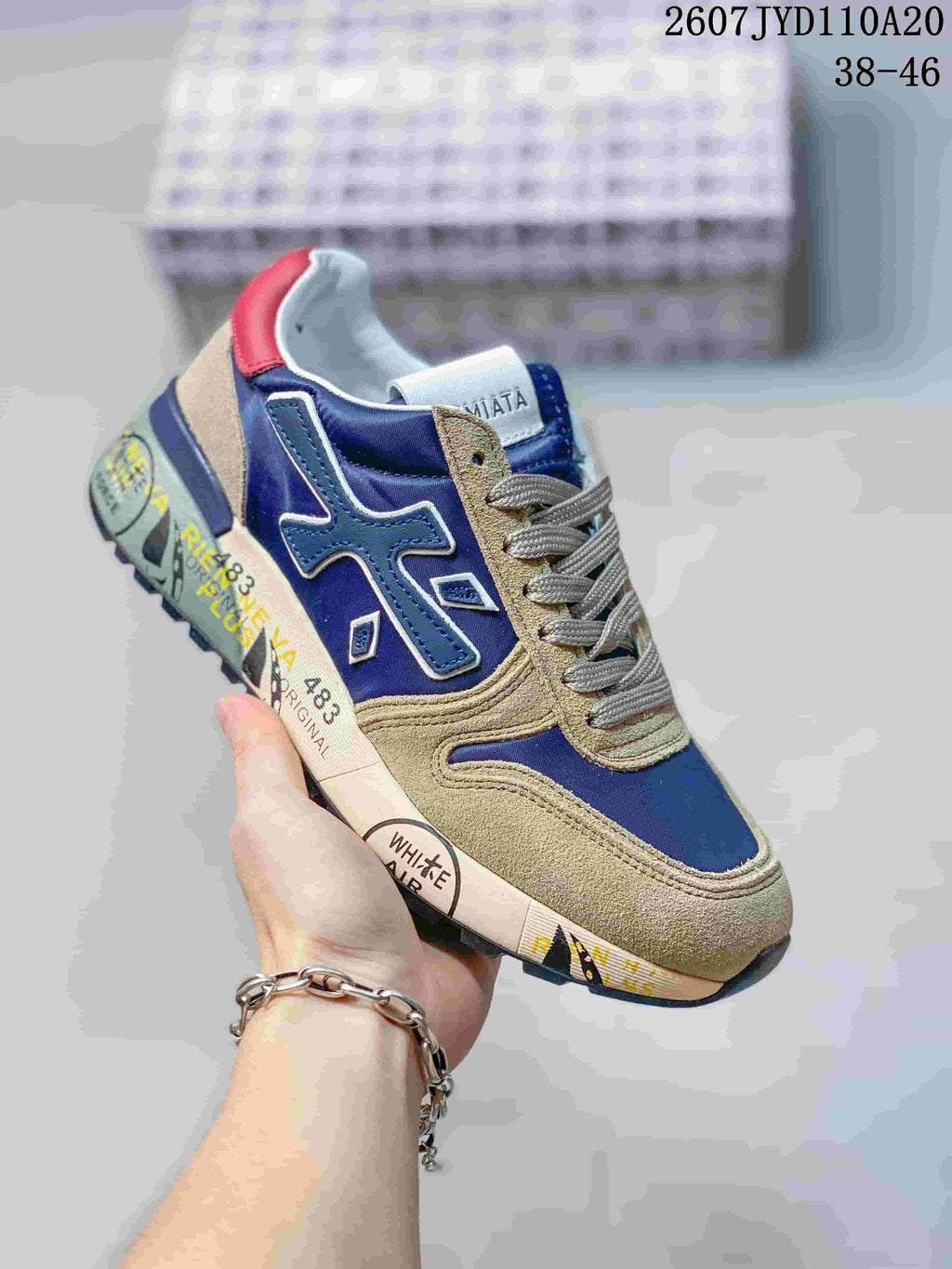 Premiata 712500UOI Men's Retro Casual Sneakers