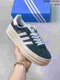 Adidas Originals Gazelle Bold W Black White Platform Sneakers