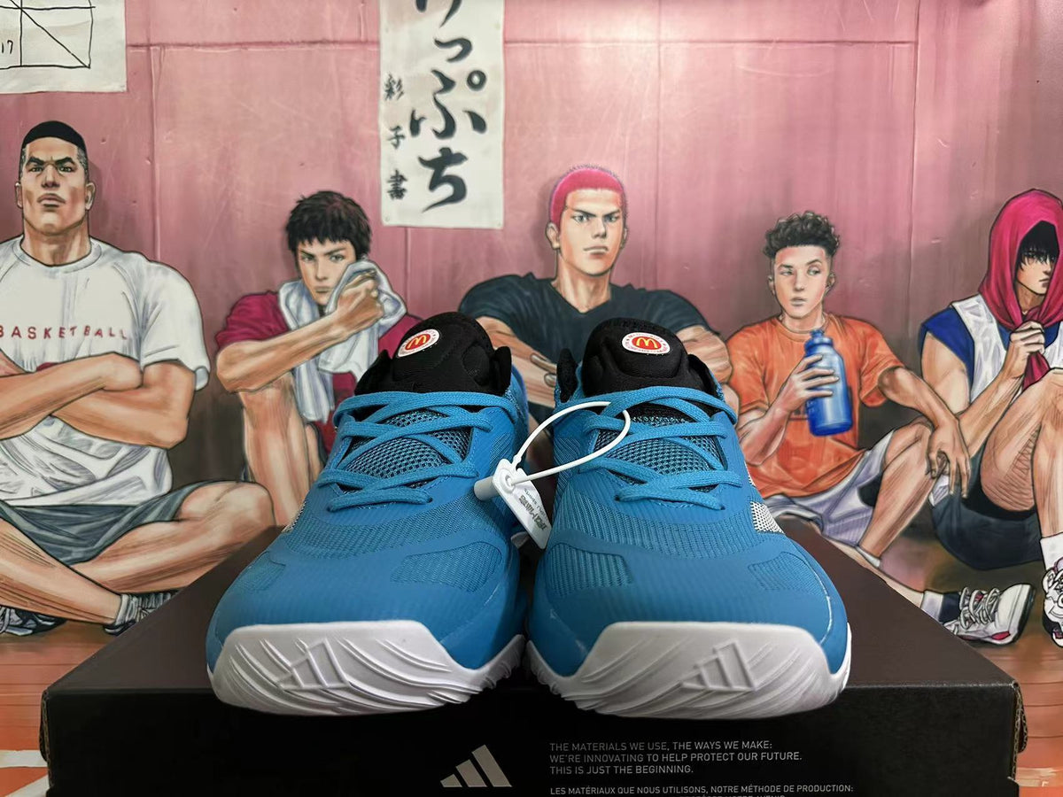 Adidas Adizero Blue Basketball Shoes