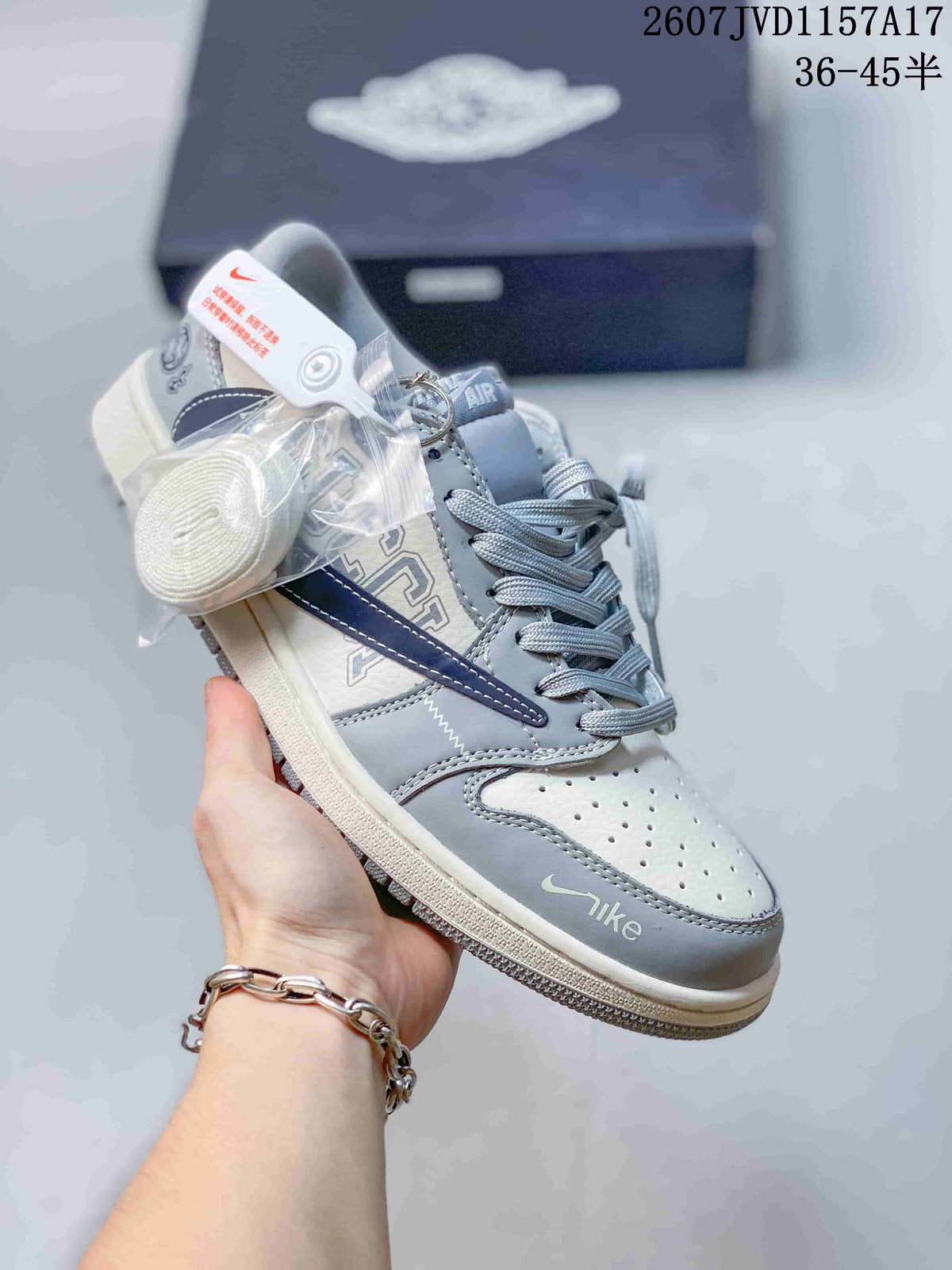 Louis Vuitton x Nike Dunk Low Blue Denim Sneakers 2607JVD1157A17