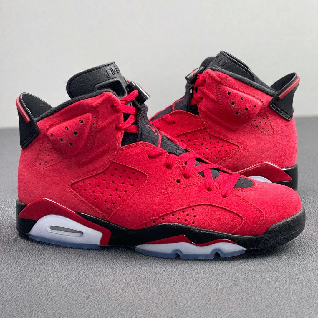Air Jordan 6 Retro Toro Red and Black Sneakers CT8529-600