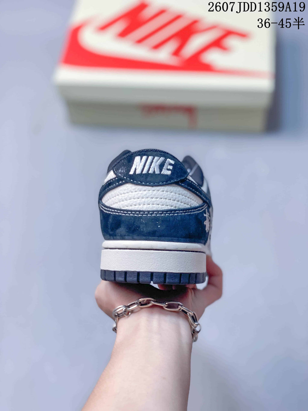 Jordan Air Jordan 1 Low Navy White Sneakers 2607JDD1359A19