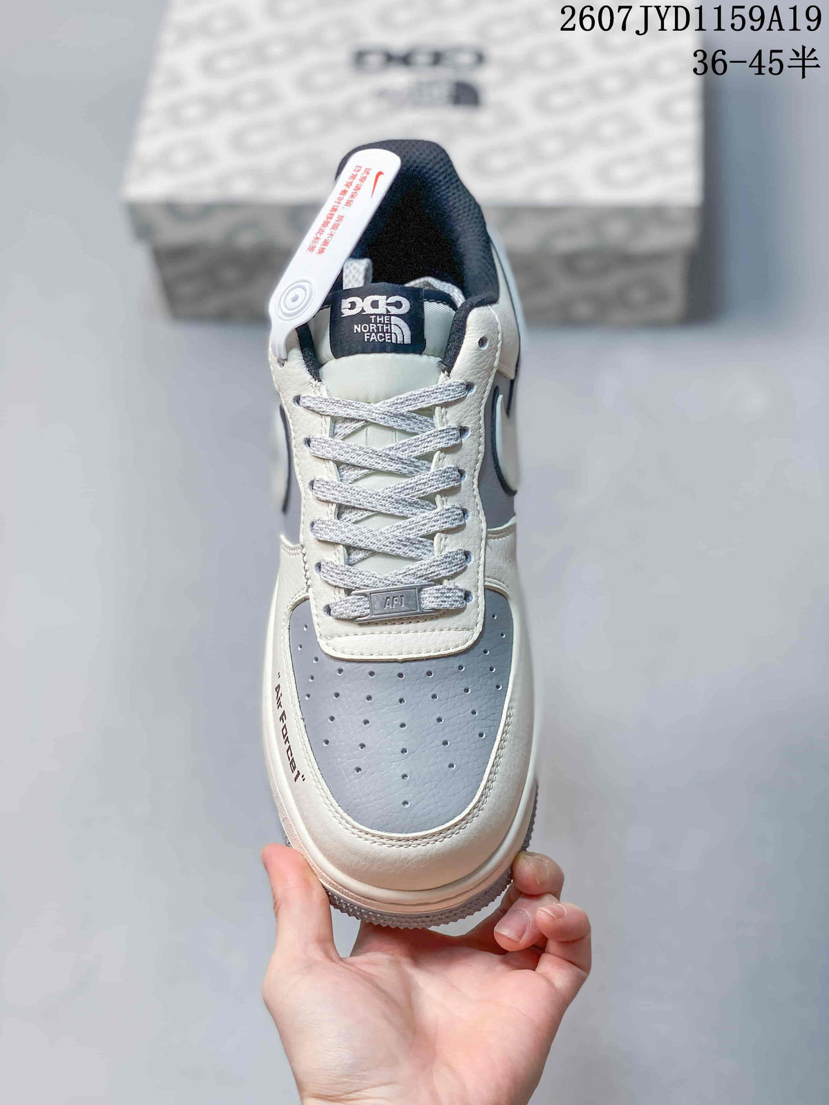 Nike Air Force 1 '07 Low White Gray Sneakers 2607JYD1159A19