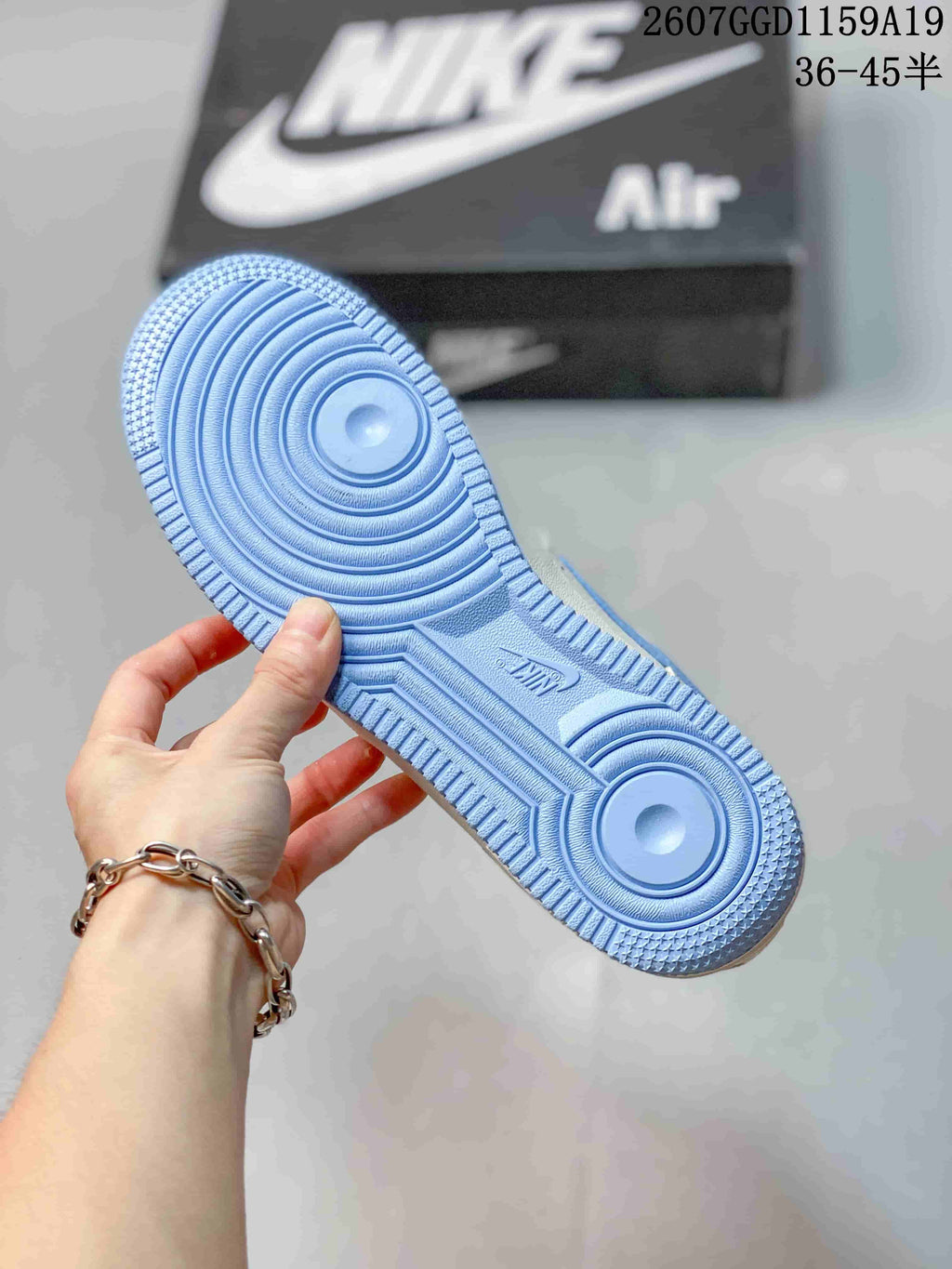 Nike Air Force 1 '07 Low White Light Blue Sneakers