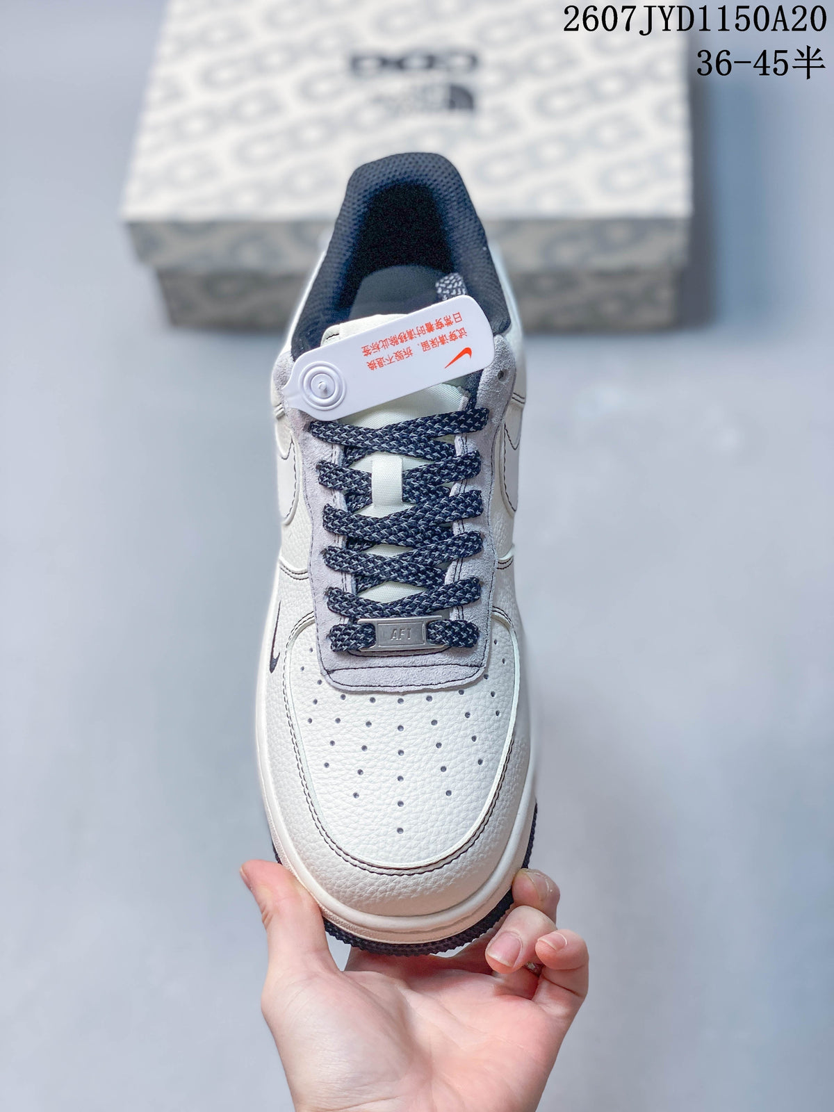 Nike Air Force 1 '07 Low Sneakers White Navy Gray