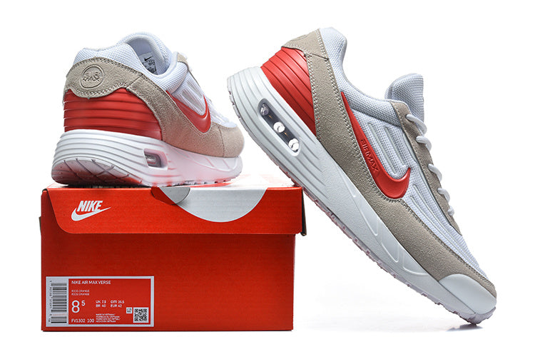 Nike Air Max Verse White and Red Sneakers