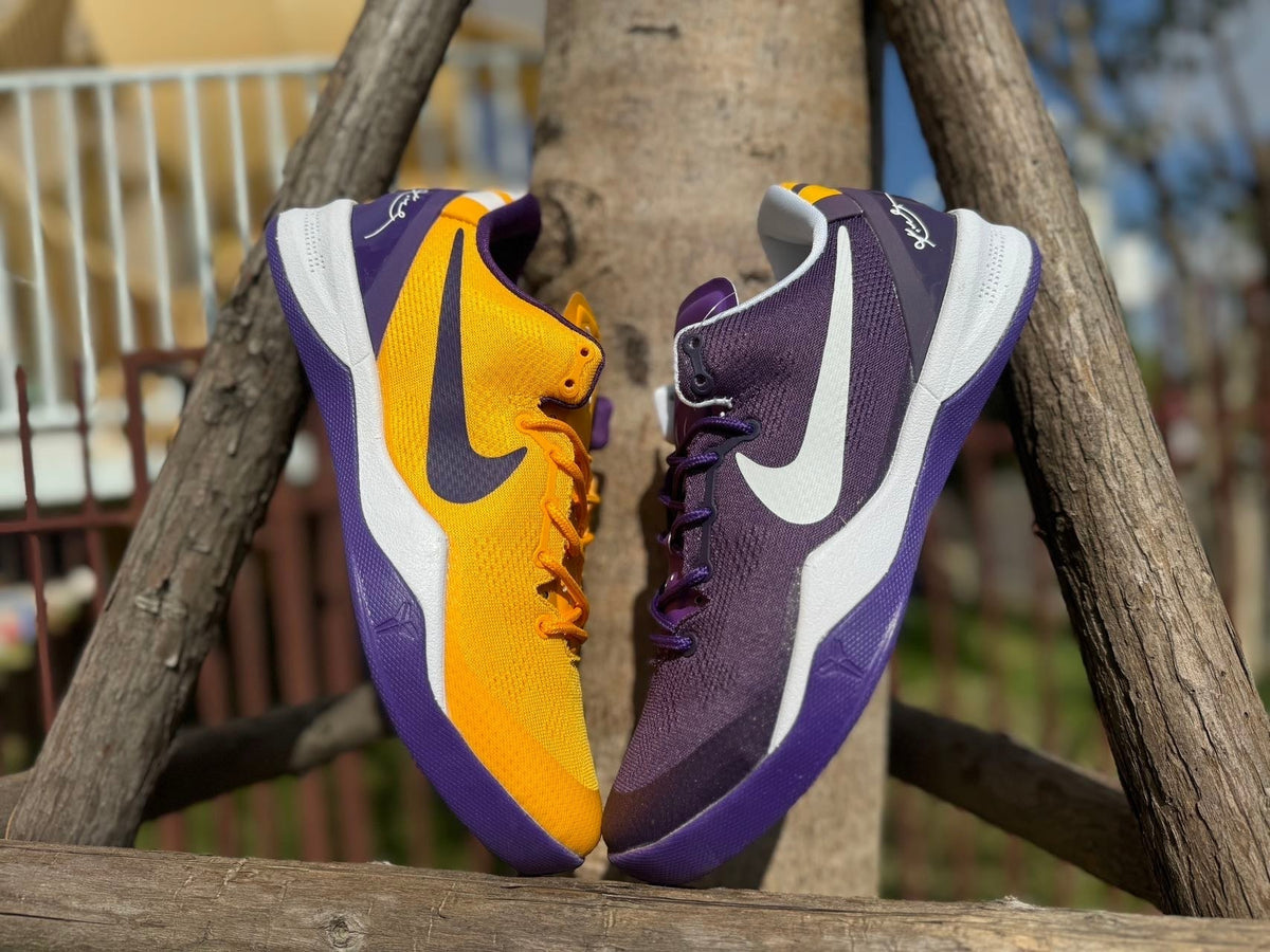 Nike Kobe 8 LSU Basketball Shoes in Gold and Purple