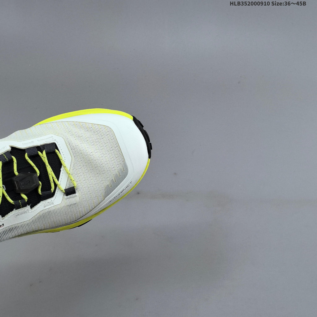 Kailas FUGA EX330 Trail Running Shoes, White and Neon Yellow